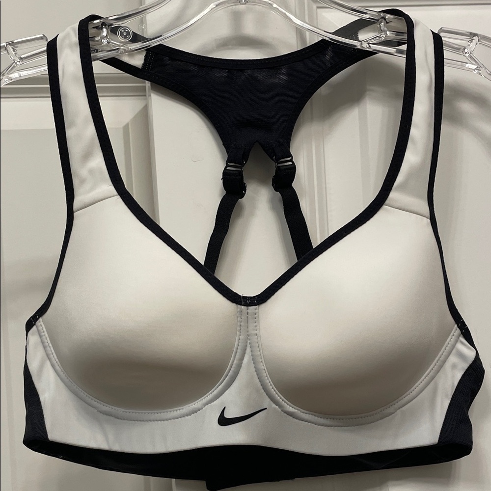 Nike Black and White Sports Bra